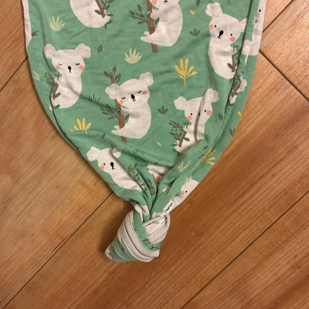 Little Sleepies Newborn Baby Boys Koala Green Bamboo Sleeper Gown Bunting EC